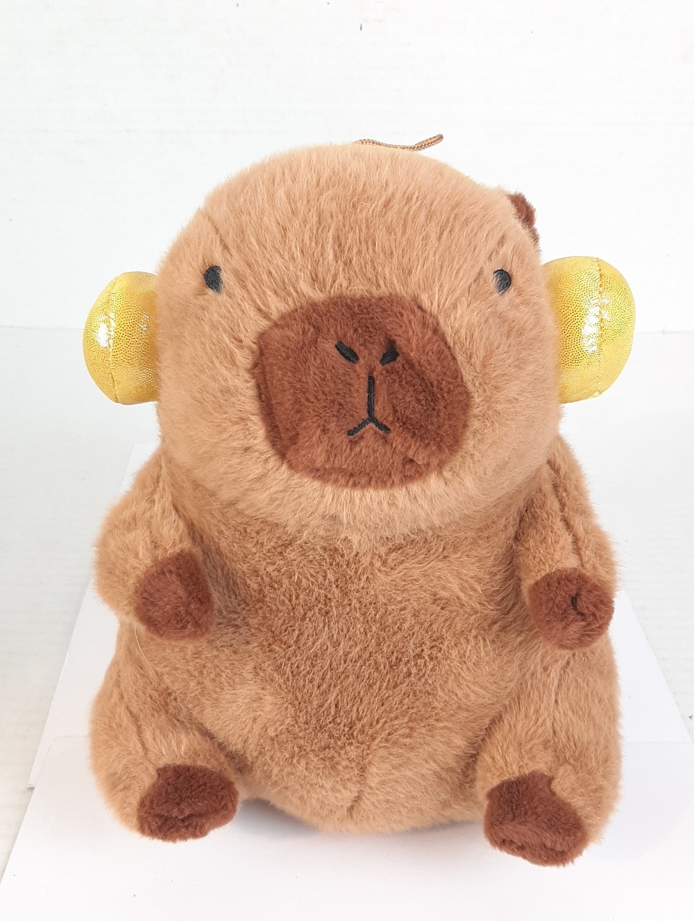 🛍Adorable Capybara 11" Plush Wearing Yellow Headphones by Fun & Fun Toys P4